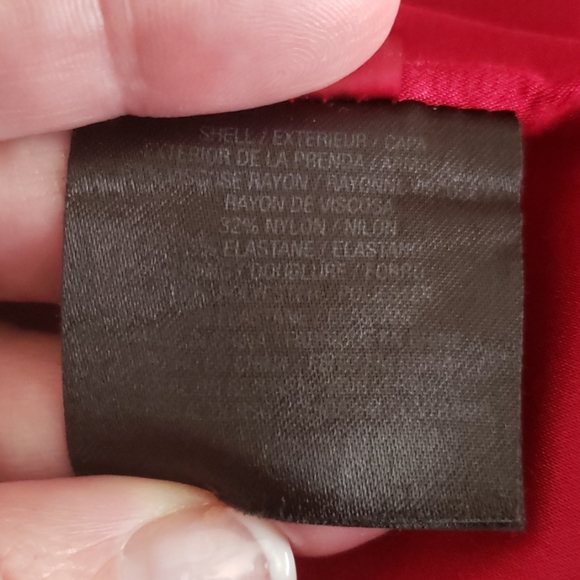 Elie Tahari Fit & Flare Red Midi Dress Size 6 - Picture 8 of 8